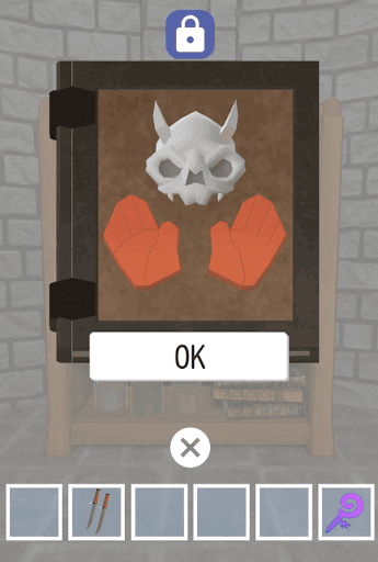 ドラゴンと魔法使いの住む塔_2階_右左右左左の順番でタップする