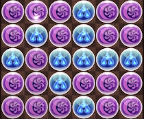 矢印の方向へドロップを動かし6コンボ組める