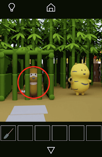 Dango_閉じ込められたタヌキを拡大する