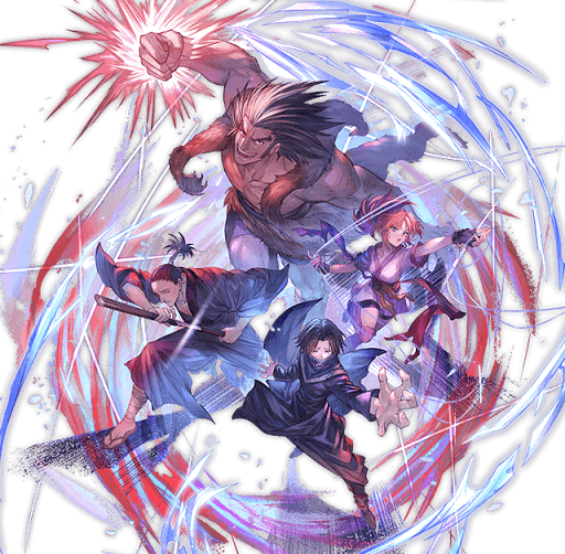 ノブナガ＆フェイタン＆マチ＆ウボォーギン_全身