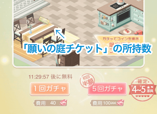 願いの庭チケット