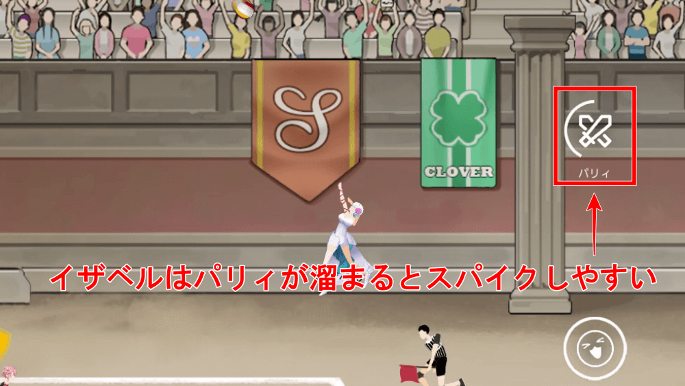 ブロックするならイザベルを狙う