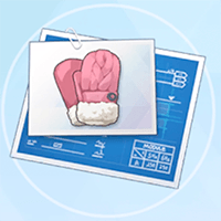 ニットのミトン