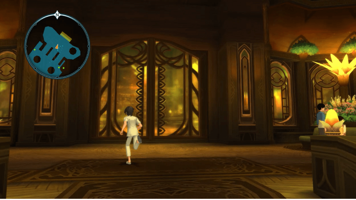 タリム医学校学生課窓口から一度外に出る