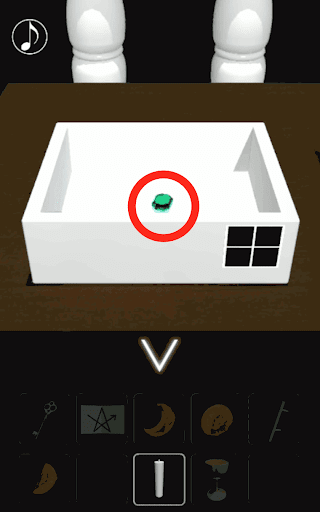 月の見える城からの脱出_ベランダの上