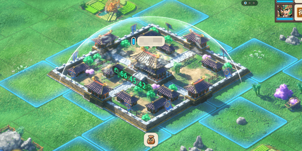 部隊と本城の保護が外れる