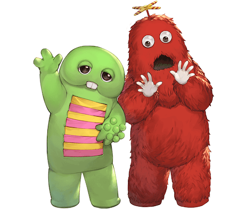 ガチャピン・ムック・ガチャピン