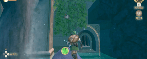 ゼルダSWS_十字路東の丸太からツタに飛び移ろう