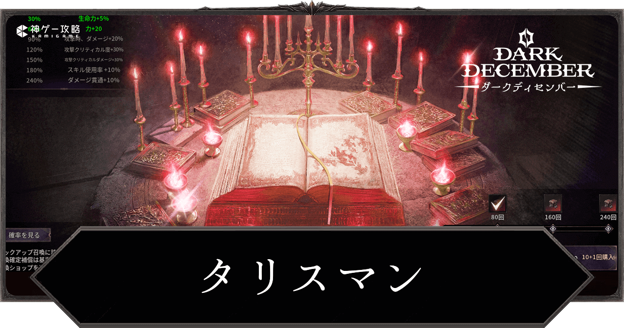 タリスマンの入手方法