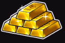 たくさんの金塊