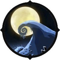 月の輝く丘(雪)