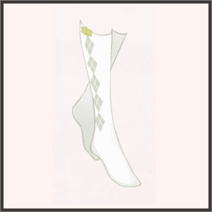 スイーツ（緑）＜靴下＞