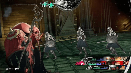 昇降機前のボス