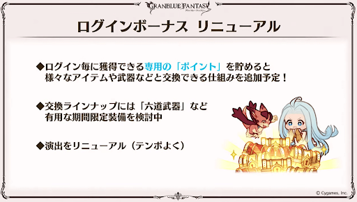 ログインボーナスリニューアル