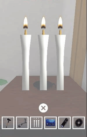 蛍の舞う星月夜_ろうそくに火をつける