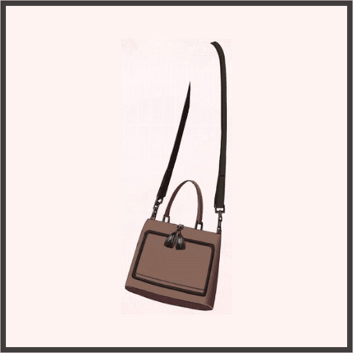 麦の穂バッグ（茶）