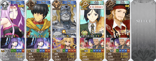 fgo-3ターン低レア編成