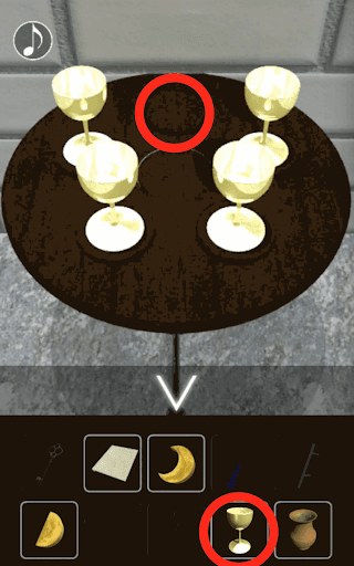 月の見える城からの脱出_ワイングラス