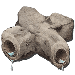 石のパイプ（十字）