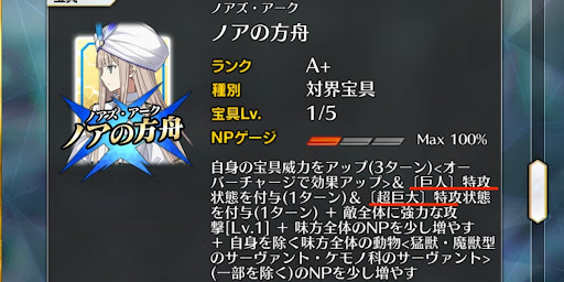ノアの特攻バフ