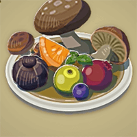 果実のキノコあえ