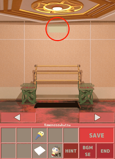 Nunukosgatherings_2階_隣の部屋_穴の前_画面上部の壁を拡大する