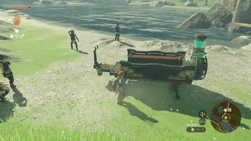 荷台に操縦席と扇風機をつける