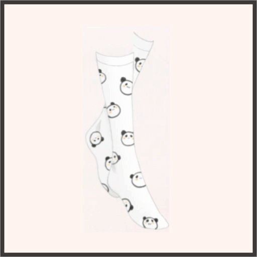 パンダ柄ソックス