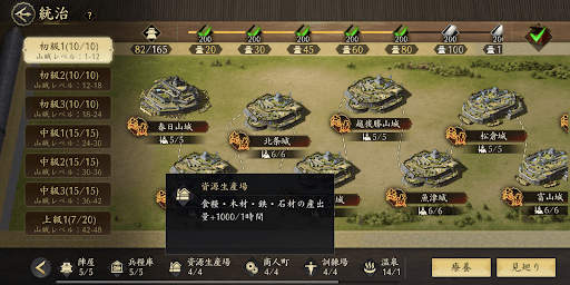 施設を占領すると様々な効果が追加される