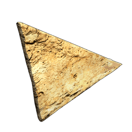 傾斜付きのアドベの壁（左）