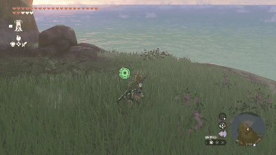 コホリット台地から洞窟に入る