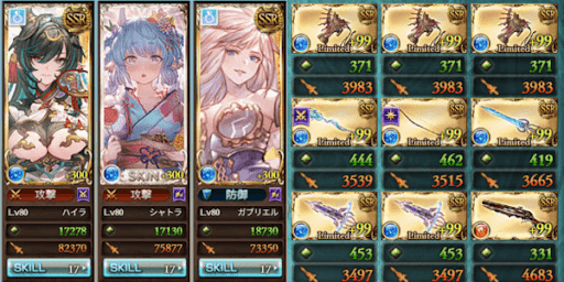 ＋ボーナスでステータスを強化する