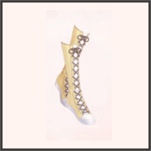 暖系ハイカットスニーカー