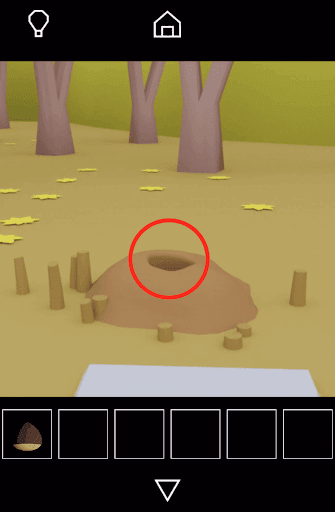 Dango_穴の中に入る