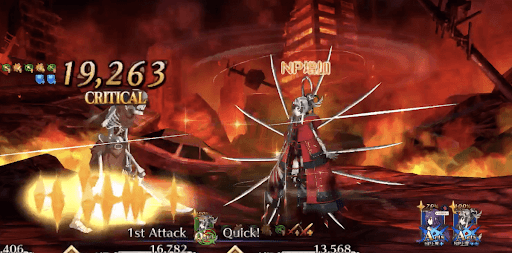 クイックカードでスターとNPを稼げる