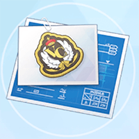 ベロニカの刺繍バッジ