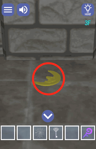 ドラゴンと魔法使いの住む塔_3階_三日月のプレートを入手する