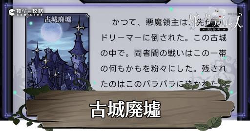 古城廃墟の攻略