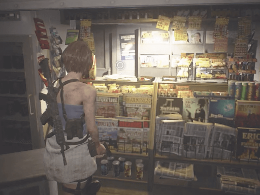 バイオRE3_タブロイド紙の一面