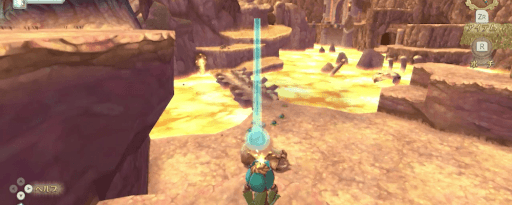 ゼルダSWS_ヒドカリの上にバクダン花を落として倒そう