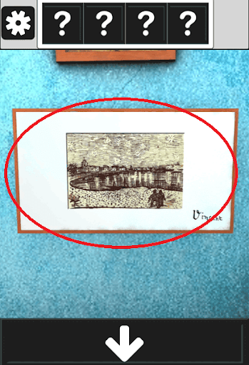 アンティークルームの謎_描きつぶされたメモの入手