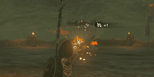 奥にある燭台に火を灯せば宝箱が出現