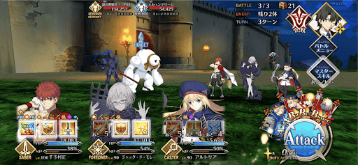 fgo-世界名作童話 仮面の騎士_バトル