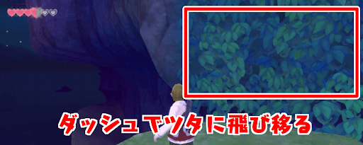 ゼルダSWS_ツタに飛び移ろう