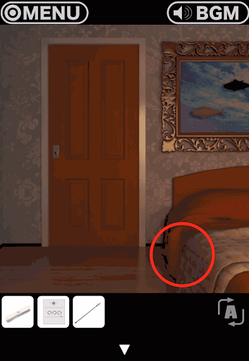 RESORT4黄昏クルーズへの脱出_部屋_ベッドの側面を拡大する