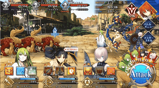 fgo-バビロニア回想クエストEp1_バトル