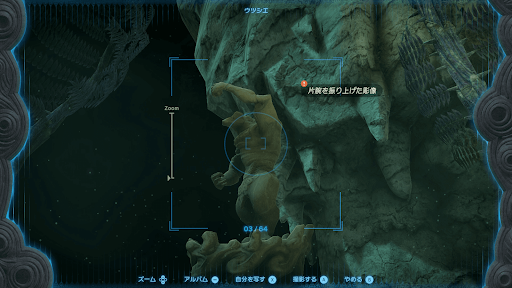 撮ったものをハイラル図鑑に登録できる