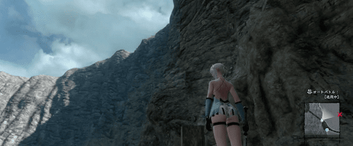 ニーアレプリカント_カイネを下から見る