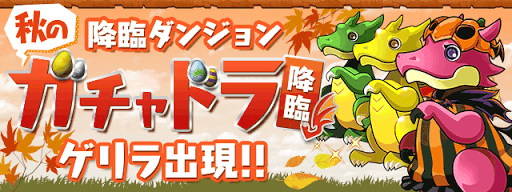 秋のガチャドラ降臨！