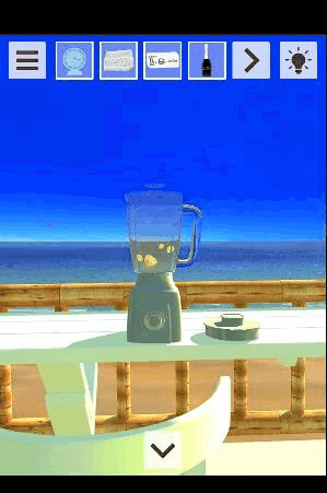 ビーチからの脱出-新作脱出げーむ_レモンジュース